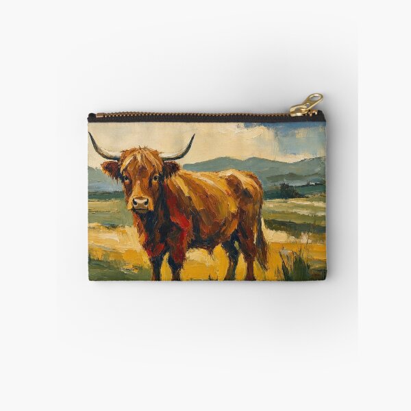 Item preview, Highland Cow Rustic Painting designed and sold by ShieldRockPrints.