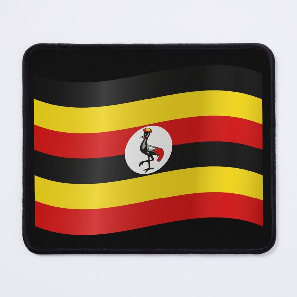 Item preview, Ugandan Waving Flag Uganda Pride Design designed and sold by YAZ.