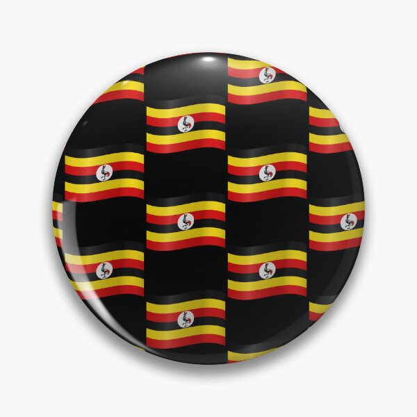Item preview, Ugandan Waving Flag Uganda Pride Design designed and sold by yazdogs.