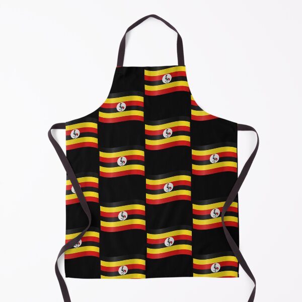 Item preview, Ugandan Waving Flag Uganda Pride Design designed and sold by YAZ.