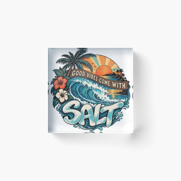 Item preview, Good Vibes Come With Salt designed and sold by TATOXIDE.