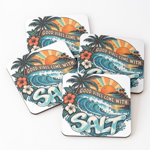 Item preview, Good Vibes Come With Salt designed and sold by TATOXIDE.