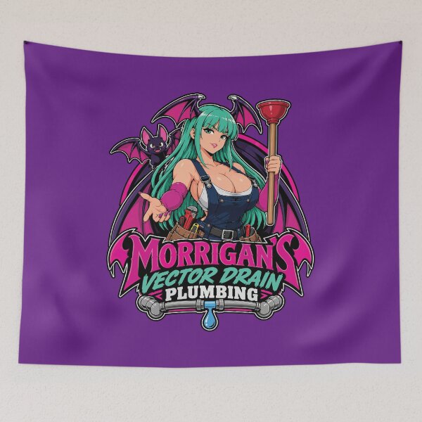 Item preview, Fontanería de drenaje Vector de Morrigan designed and sold by GhoulishGraphX.
