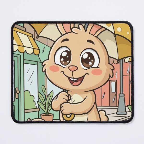 Item preview, Rainy Day Bunny Adventure | Cute Storybook Rainy Season Illustration designed and sold by hepopatterns.