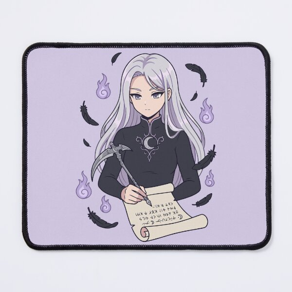 Item preview, Gothic Anime Raven Sorceress Writing Magic Runes designed and sold by JEMAR Designs.