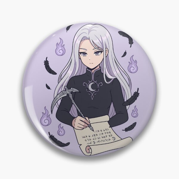 Item preview, Gothic Anime Raven Sorceress Writing Magic Runes designed and sold by JEMAR Designs.