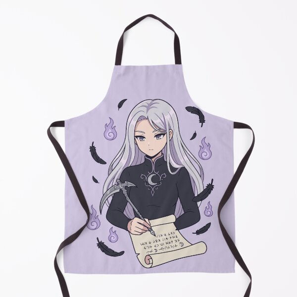 Item preview, Gothic Anime Raven Sorceress Writing Magic Runes designed and sold by JEMAR Designs.