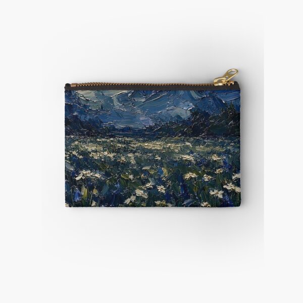 Item preview, Moody Moonlit Wildflower Meadow Painting designed and sold by ShieldRockPrints.