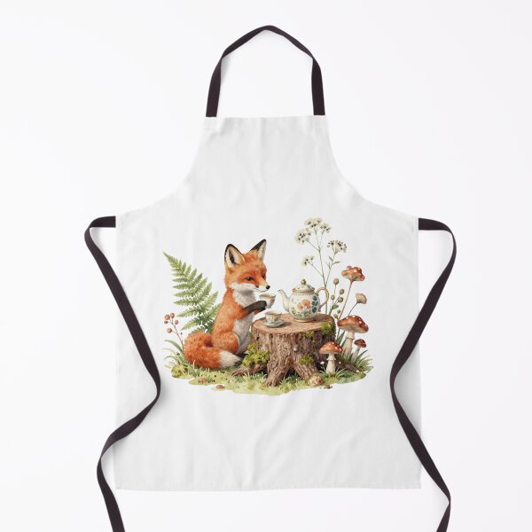 Item preview, Cute fox tea party Watercolor Woodland Illustration designed and sold by WildArtIT.