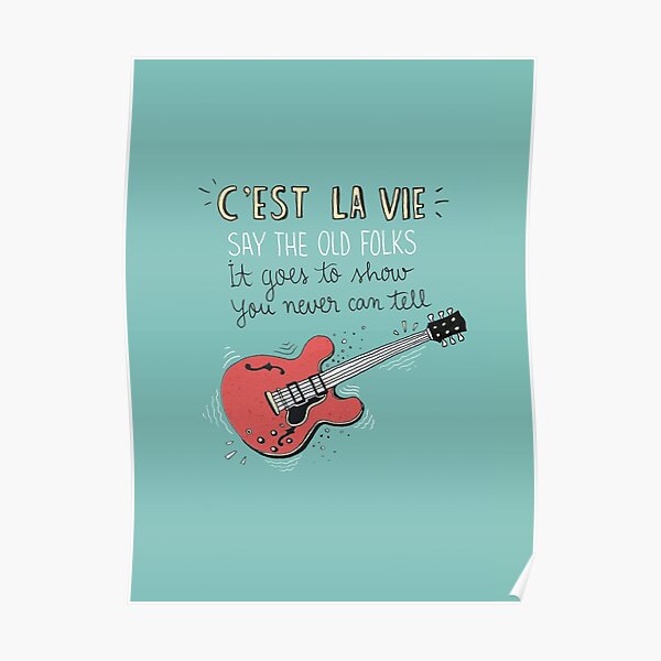 Chuck Berry Tribute Illustration Poster