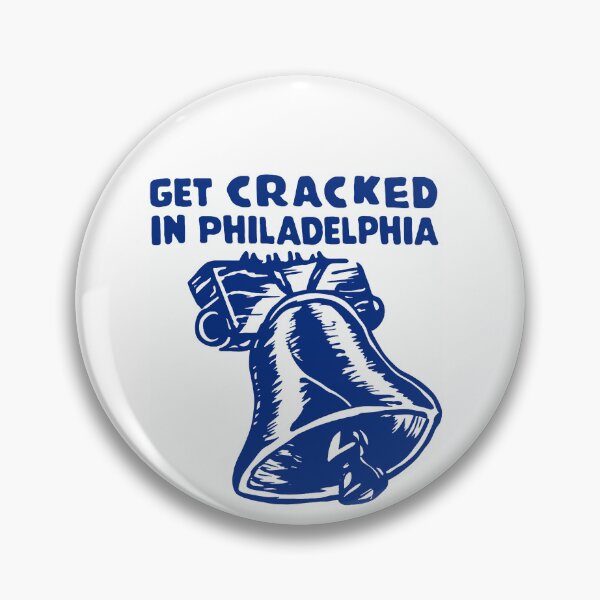 Item preview, Get Cracked In Philadelphia Liberty Bell Blue Outline City Pride Fan Apparel designed and sold by Sendowart.
