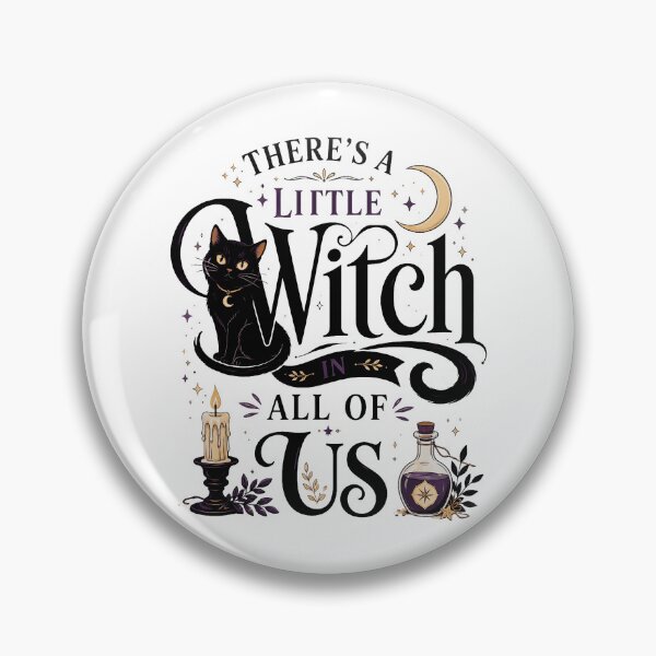 Item preview, Theres A Little Witch In All Of Us Black Cat Potion Candle Halloween Fan Apparel designed and sold by slmfams.