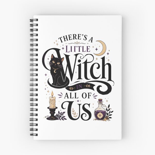Item preview, Theres A Little Witch In All Of Us Black Cat Potion Candle Halloween Fan Apparel designed and sold by slmfams.