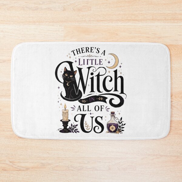 Item preview, Theres A Little Witch In All Of Us Black Cat Potion Candle Halloween Fan Apparel designed and sold by slmfams.