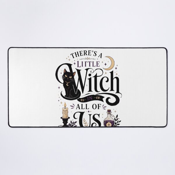 Item preview, Theres A Little Witch In All Of Us Black Cat Potion Candle Halloween Fan Apparel designed and sold by slmfams.