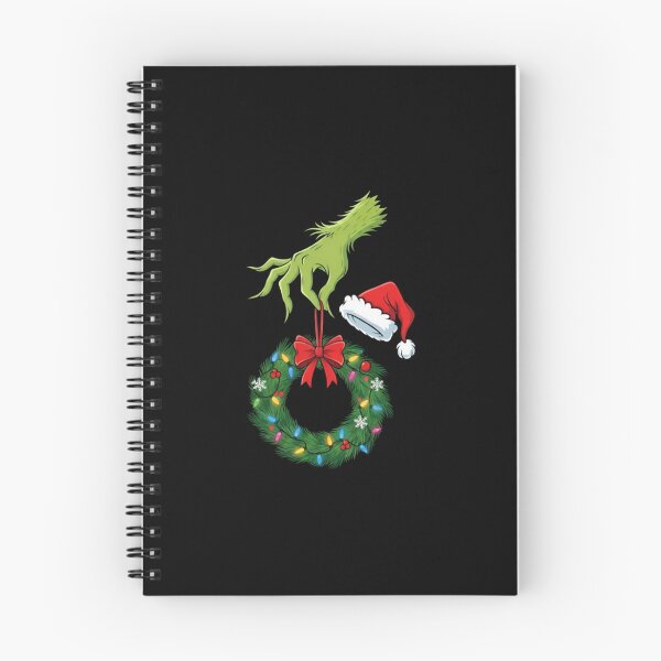 Item preview, Grinch Hand Holding Christmas Wreath with Santa Hat designed and sold by CalistaLueilwit.