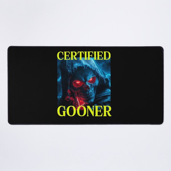 Item preview, Certified Gooner Hard Skeleton Oddly Specific Meme designed and sold by treibhilyarb.
