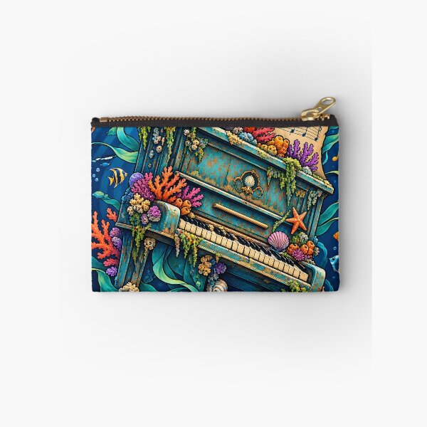 Item preview, Underwater Vintage Piano Coral Reef Musical Illustration designed and sold by velorac.