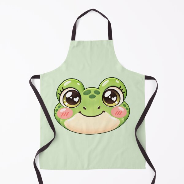 Item preview, Cute Kawaii Frog Face – Adorable Green Frog designed and sold by HO•Designs.