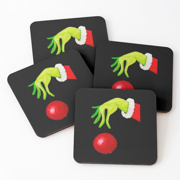 Item preview, Hand-painted with watercolor - Grinch's hand holding a Christmas designed and sold by CalistaLueilwit.