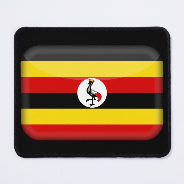 Item preview, Ugandan 3D Flag Uganda Pride Design designed and sold by yazdogs.