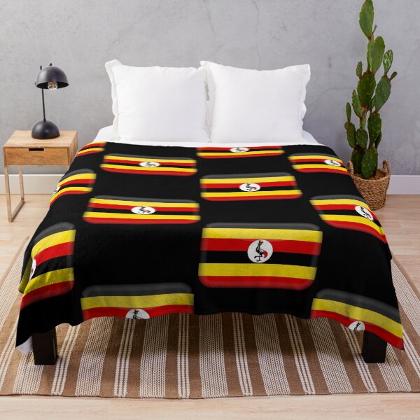 Item preview, Ugandan 3D Flag Uganda Pride Design designed and sold by yazdogs.