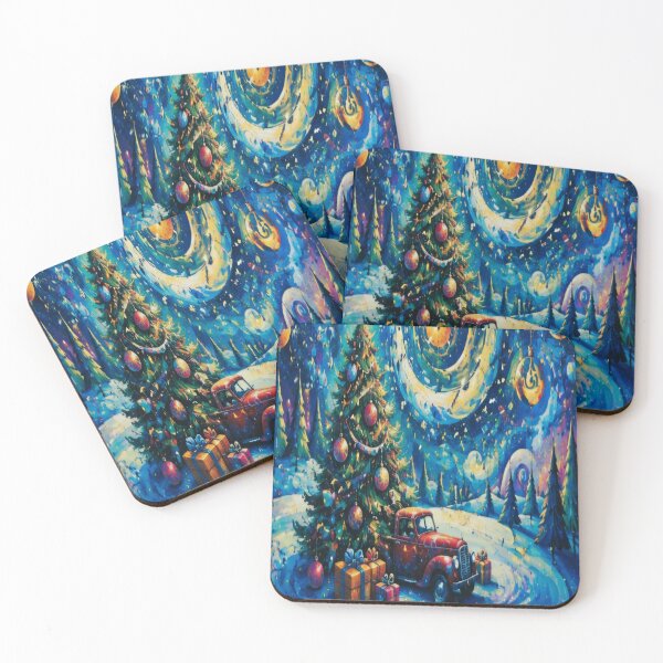 Item preview, Whimsical Christmas Tree under the Night Sky designed and sold by CyndiEpps.