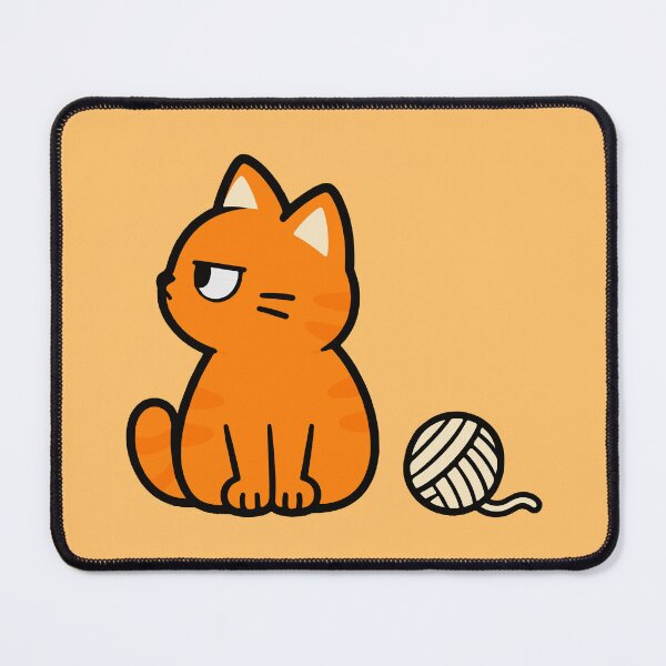 Item preview, Curious Orange Cat designed and sold by MewMade.
