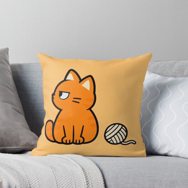 Item preview, Curious Orange Cat designed and sold by MewMade.