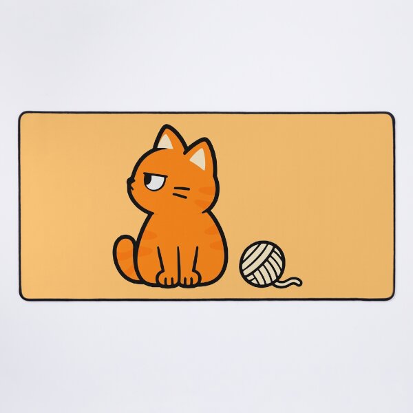 Item preview, Curious Orange Cat designed and sold by MewMade.