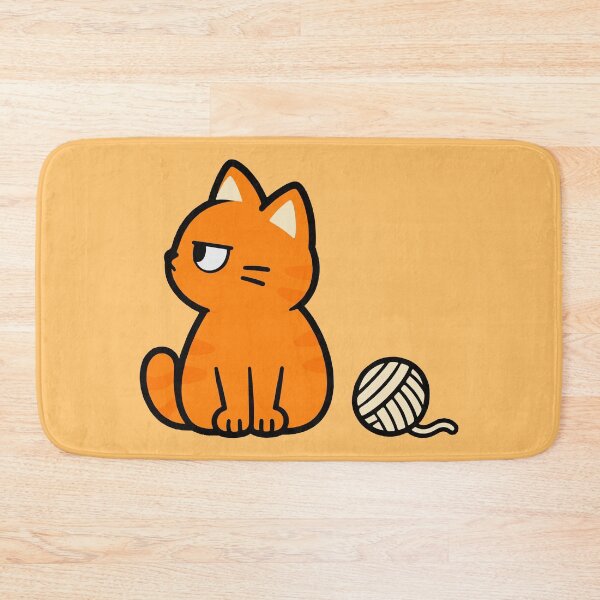 Item preview, Curious Orange Cat designed and sold by MewMade.