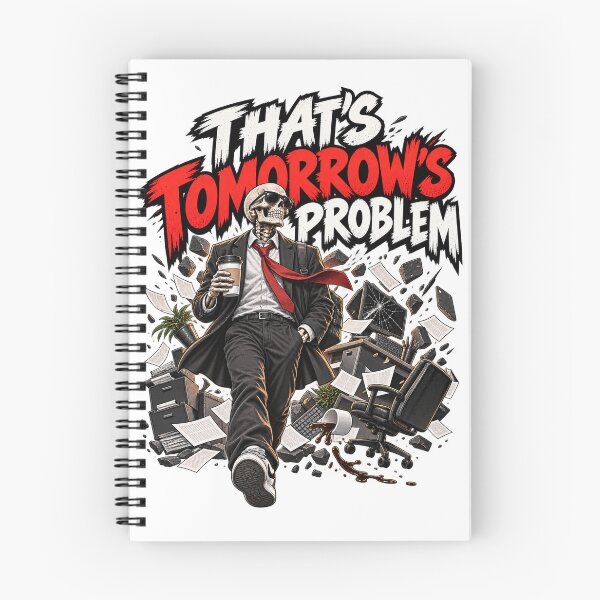 Item preview, That's Tomorrow's Problem Skeleton designed and sold by ArtikaCreative.