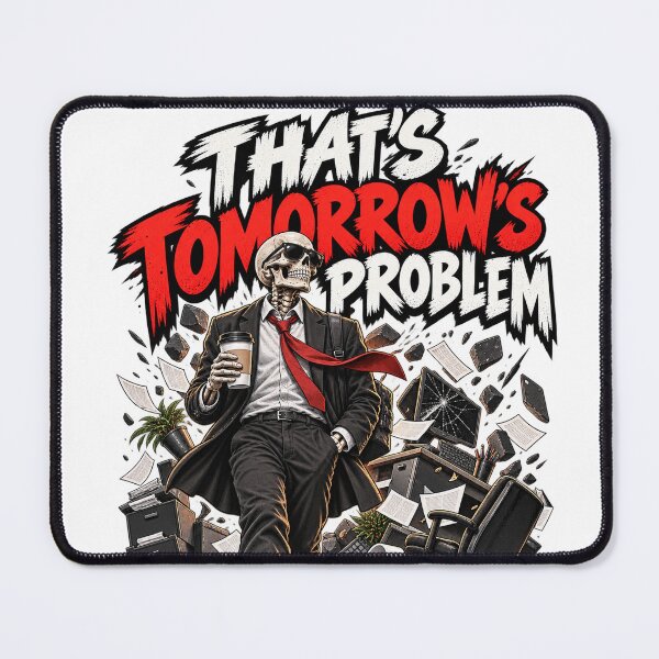 Item preview, That's Tomorrow's Problem Skeleton designed and sold by ArtikaCreative.