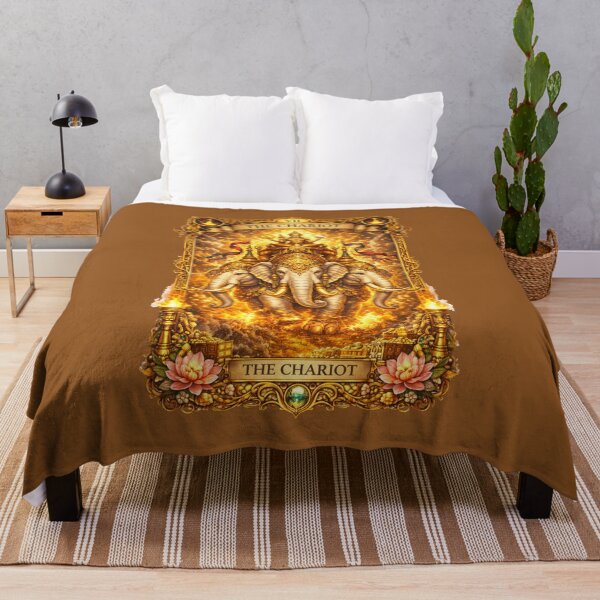 Item preview, The Chariot Sacred Elephant Tarot Card designed and sold by Sksticker991.