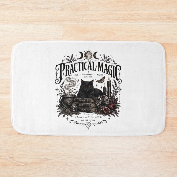 Item preview, Dark Witchy Black Cat Magic Gothic Occult Spellbook Moon & Crystal Ball Vintage Art designed and sold by CatiaStudioArt.