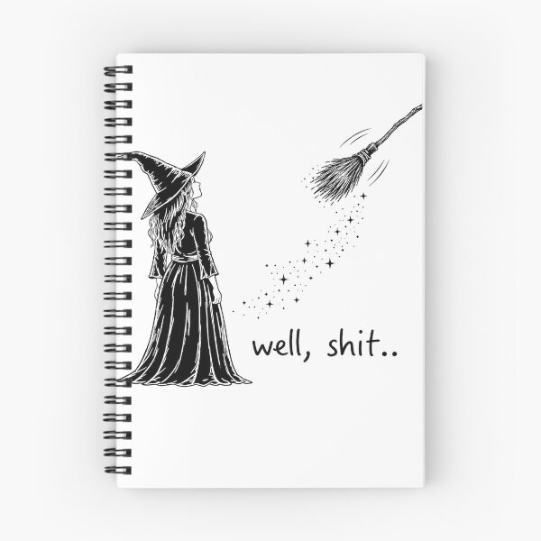 Item preview, Well Shit Funny Witch Crow Magic Wand Halloween designed and sold by Kladhadredo.