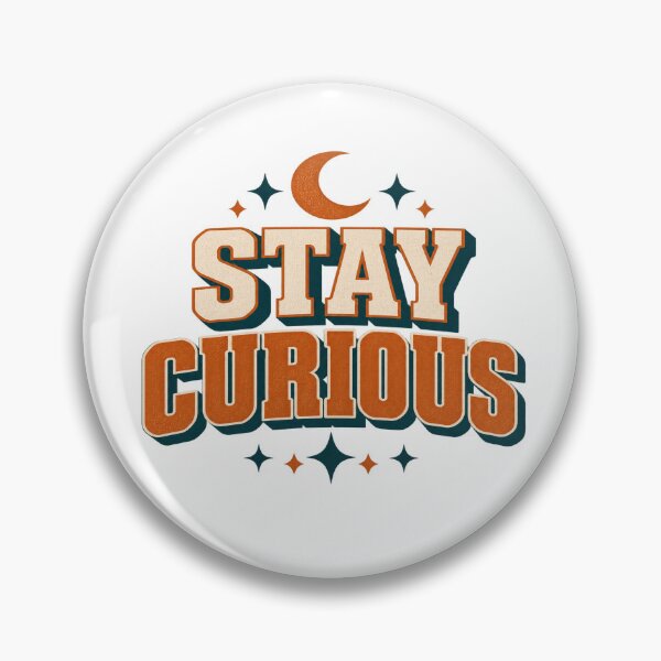 Item preview, Stay Curious Retro Typography Moon and Stars T-Shirt designed and sold by Inky Atlas.