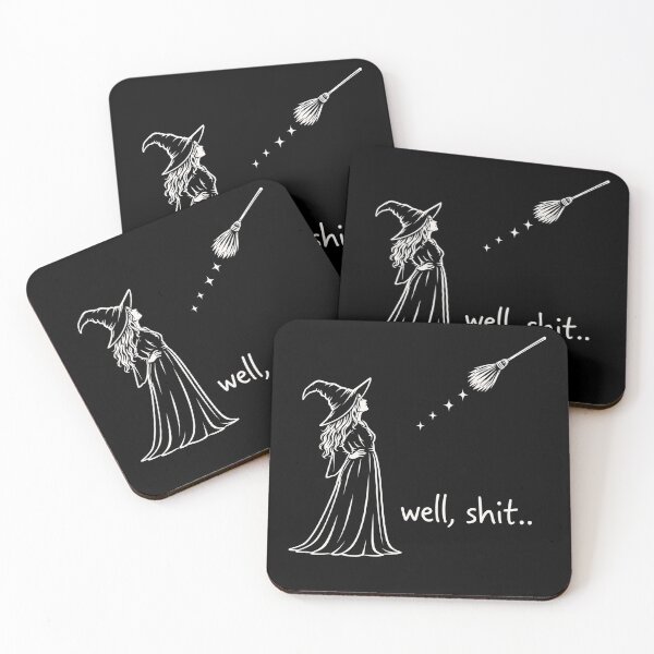 Item preview, Well Shit Funny Witch Crow Magic Wand Halloween designed and sold by Kladhadredo.