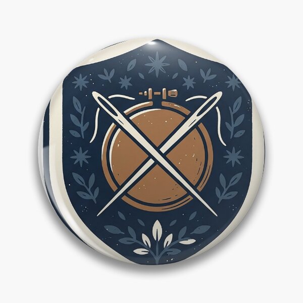 Item preview, Needles And Hoop Crest designed and sold by eduardoroa22.