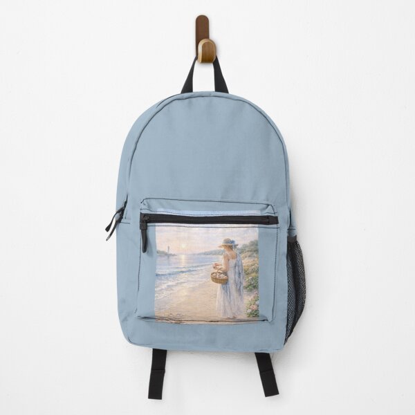 Item preview, Seashell Collector — Elegant Coastal Beach Scene designed and sold by Novel Works Studio.