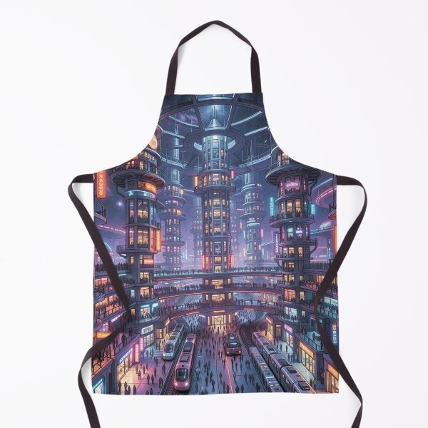 Item preview, Futuristic city designed and sold by MagelliShop.