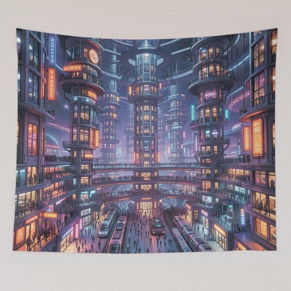 Item preview, Futuristic city designed and sold by MagelliShop.