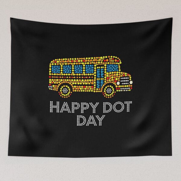 Item preview, Happy Dot Day Colorful Polka Dot School Bus Toddler Boys Kids designed and sold by DemureArtsy.