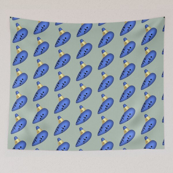Item preview, Blue Ceramic Ocarina Minimalist Art Instrument Design designed and sold by Fan Art Station .