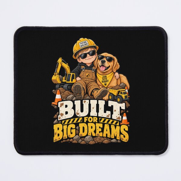 Item preview, Built For Big Dreams Future Builder Construction Kid designed and sold by Ridaelb.