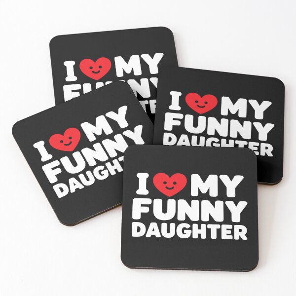 Item preview, I Love My Funny Daughter Proud Parent Humor  designed and sold by Kladhadredo.