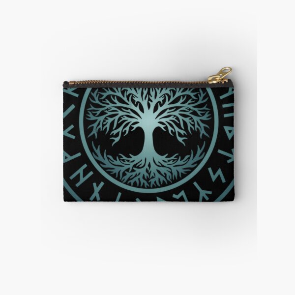 Item preview, Celtic Tree Of Life Yggdrasil Futhark Runes Viking Symbol designed and sold by treibhilyarb.