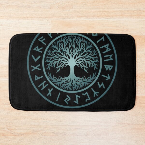 Item preview, Celtic Tree Of Life Yggdrasil Futhark Runes Viking Symbol designed and sold by treibhilyarb.