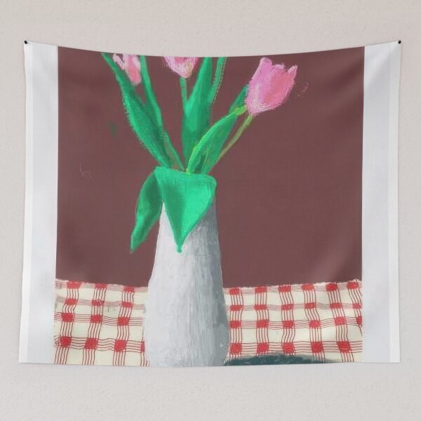 Item preview, David Hockney -  nd March , A Closer Look At Some Tulips - Signed Print by David Hockney undefinedr designed and sold by LILLIANSTRANGEy.