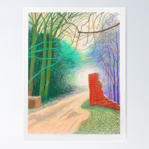 Item preview, David Hockney -  The Arrival Of Spring In Woldgate, East Yorkshire In  (twenty eleven) -  March - Signed Print by David Hockney undefinedr designed and sold by LILLIANSTRANGEy.